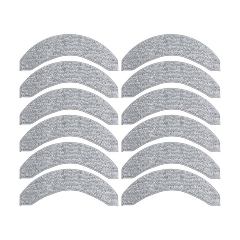 Paquet de 12Tampons de Vadrouille de Remplacement pour Aspirateur Robot IRobot Roomba Combo J7+, Accessoires de Tampon de