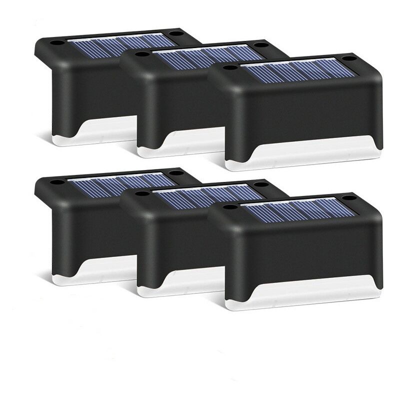 Paquet de 16 Lampes de Terrasse Solaires Lampes de Pont à led Étanches Lampes D'extérieur à Énergie Solaire pour Terrasse Escaliers Voie de Jardin