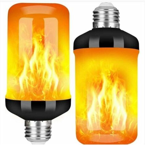 Paquet de 2 Ampoule LED E27 à effet de flamme - 5 W