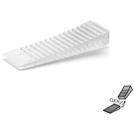 REI – Pack de 2 cales de nivellement en plastique transparent – Résistantes à l'humidité – Installation facile sans outils – Dimensions 70x22x10mm