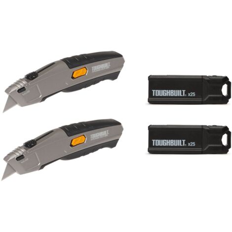 Paquet de 2 cutters à chargement automatique+50 lames TB-H4S52-20 TOUGHBUILT