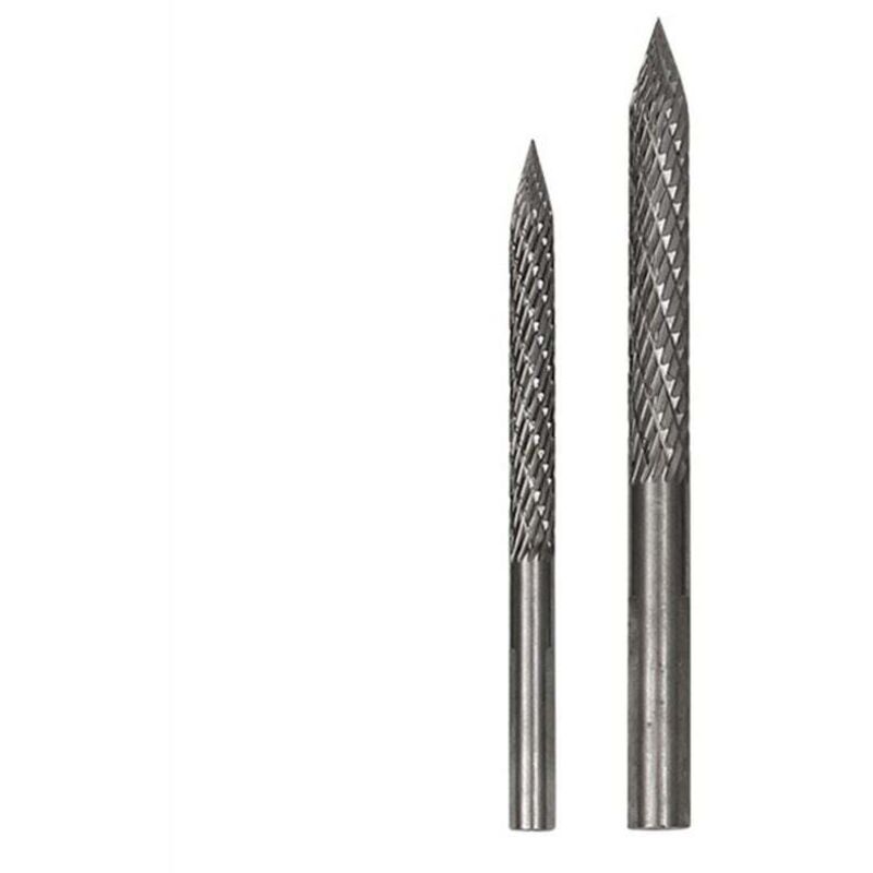 Paquet de 2 Embouts Pneu Multi-Tailles pour RéParation Pneus, Fraises en Carbure, Patchs Coupe-Bouchon, Coupe-Fil, AléSoir, Perceuse 6Mm 8Mm