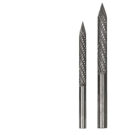 Paquet de 2 Embouts Pneu Multi-Tailles pour RéParation Pneus, Fraises en Carbure, Patchs Coupe-Bouchon, Coupe-Fil, AléSoir, Perceuse 6Mm 8Mm