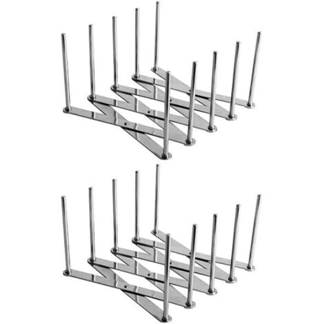 Paquet de 2 Extendable Porte-Couvercle Pot Polyvalent Steamer Rack Casseroles Verres Porte-Organisateur de Cuisine Ustensiles de