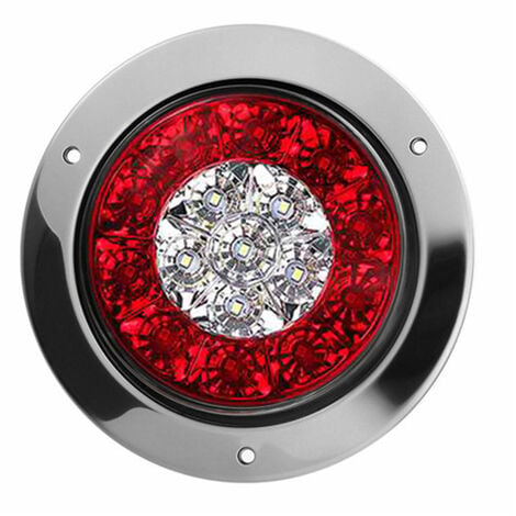 LED Stroboscopique Voiture Alarme D'urgence lumière Ronde Queue Clignotant  Lampe VTT LED D'avertissement Tailight Ampoules Pour RV camion Moto - rouge