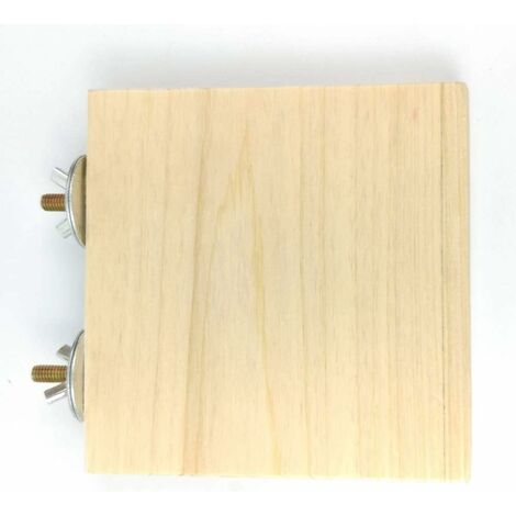 Paquet de 2 Plate-Formes en Bois pour Cage à Hamster, Plate-Forme en Bois Chinchilla Tremplin-Gerbille, Rat, Chinchilla, Plate-Forme pour Cage à Oiseaux