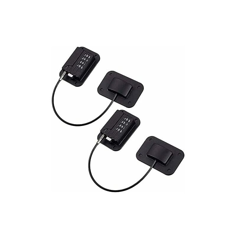 Paquet de 2 Serrures de RéFrigéRateur à Combinaison CodéE,Serrure RéFrigéRateur pour Enfants SûRs,Serrures de FenêTre D'Armoire de SéCurité pour