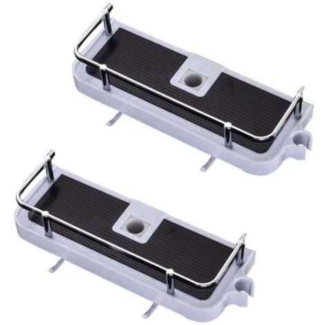 Paquet de 2 supports de douche sans perçage, supports de douche pour tringles de douche de 22 à 25 mm
