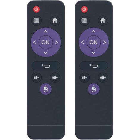 LABLANC Paquet de 2 Télécommande Remplacer la adaptée à Télécommande adaptée à MXQ TV Box H96 Mini, H603, A5X Max, H96 Max, RK3328, RK3318, X88 Pro S, X88 Pro T, X88 Pro X3, H6 Allwinne