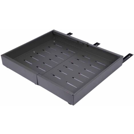 Paquet de 2 Tiroir Coulissant , Bac Coulissant Placard, Organisateur D'Armoires De Cuisine Pour Armoires, Organisateur de Tiroirs (Gris foncé (2 pièces))