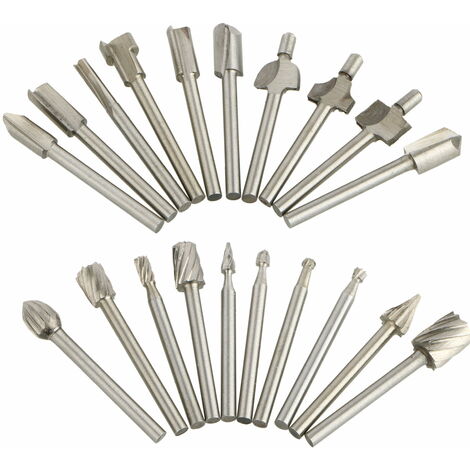 Paquet de 20 fraises de coupe en carbure de tungstène Dremel forets meuleuse rotative