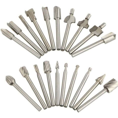 Paquet de 20 fraises de coupe en carbure de tungstne Dremel forets meuleuse rotative