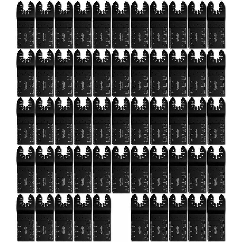 Paquet de 20 lames de scie oscillantes universelles, outils oscillants multifonctions à dégagement rapide compatibles Starlock (50PCS)