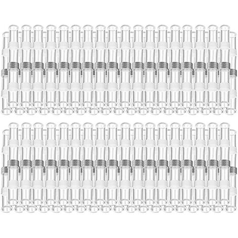 Paquet de 200 connecteurs à souder 26-24 AWG Connecteur fusionné pour fil d'étanchéité Connecteur bout à bout thermorétractable Pinces de fil d'épissure électrique bout à bout isolées et étanches