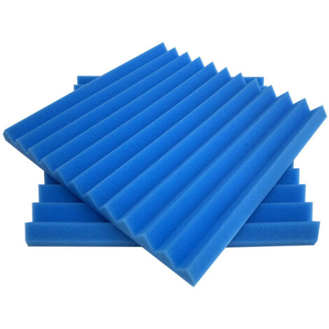 Paquet de 24 panneaux acoustiques, panneaux en mousse acoustique 30 x 30 x 2,5 cm, rembourrage insonorisé haute densité, bleu
