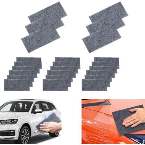 Paquet de 24 tissus à paillettes nano, chiffon à gratter pour voiture, tissu à gratter pour voiture nano de qualité supérieure
