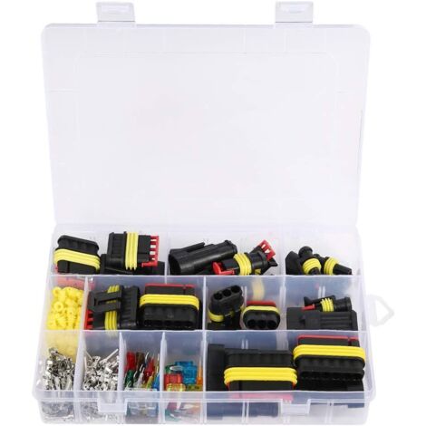 Paquet de 240 bornes de connecteur de fil étanches personnalisées pour moto camion voiture comprend 1/2/3/4/5/6 branche fusible Standard Mini jeu de fusibles