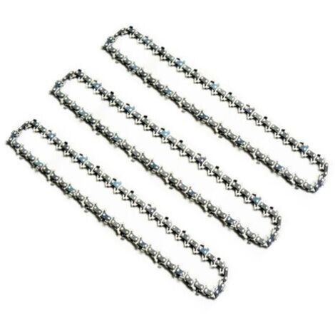 Paquet de 3 chaînes de tronçonneuse de 20 po, angle droit de 325,063 po, 38 lames,76 sections accessoires pour scies à huile.
