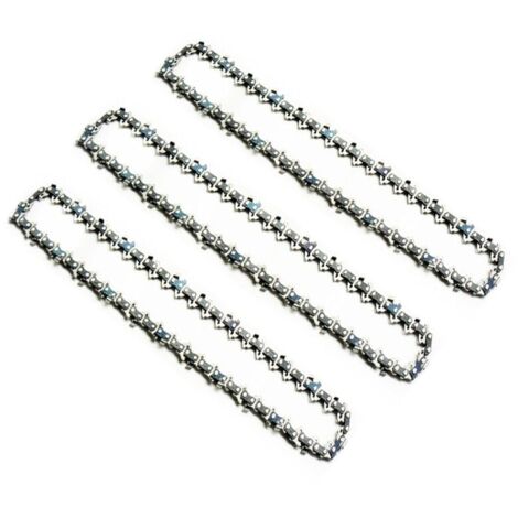 Paquet de 3 chaînes de tronçonneuse de 20 po, angle droit de 325,063 po, 38 lames,76 sections accessoires pour scies à huile.