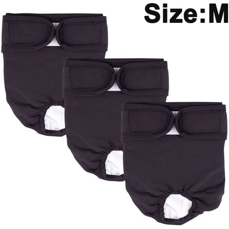 TUSERXLN Paquet De 3 Couches Lavables Réutilisables Pour Chien, Pantalon Physiologique Pour Chien Très Absorbant Couche Sanitaire Prévention Du Harcèlement Pour Animaux Pantalon Physiologique