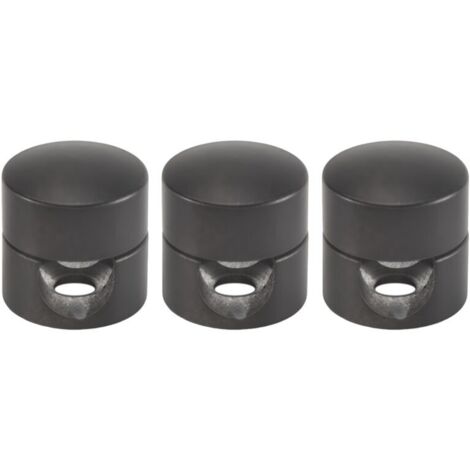 Paquet de 3 Crochets Plafond pour Suspension de Plafonnier Lampe DIY Noir Fixation Plafond