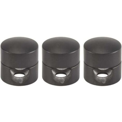 Paquet de 3 Crochets Plafond pour Suspension de Plafonnier Lampe DIY Noir Fixation Plafond