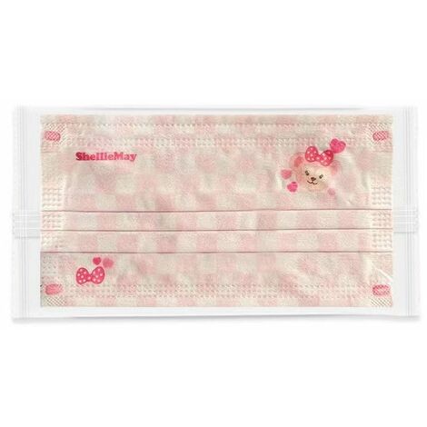 Paquet de 30 poudre de pêche nouveau masque jetable mignon Shirley Mei pour les filles à haute valeur faciale, masque blanc rose pour adultes