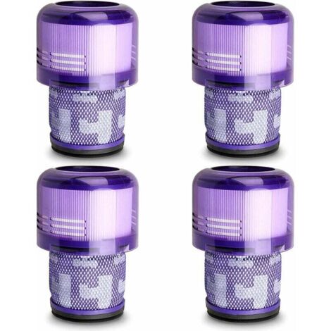 Paquet de 4 filtres à vide de rechange compatibles avec l'aspirateur de détection sans fil Dyson V11 Torque Drive V11 Animal V15, par rapport à la pièce 970013-02