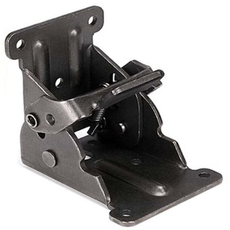 Paquet de 4 supports pliants, support d'extension de verrouillage TopDirect, charnières pliables à verrouillage automatique avec vis pour pieds de
