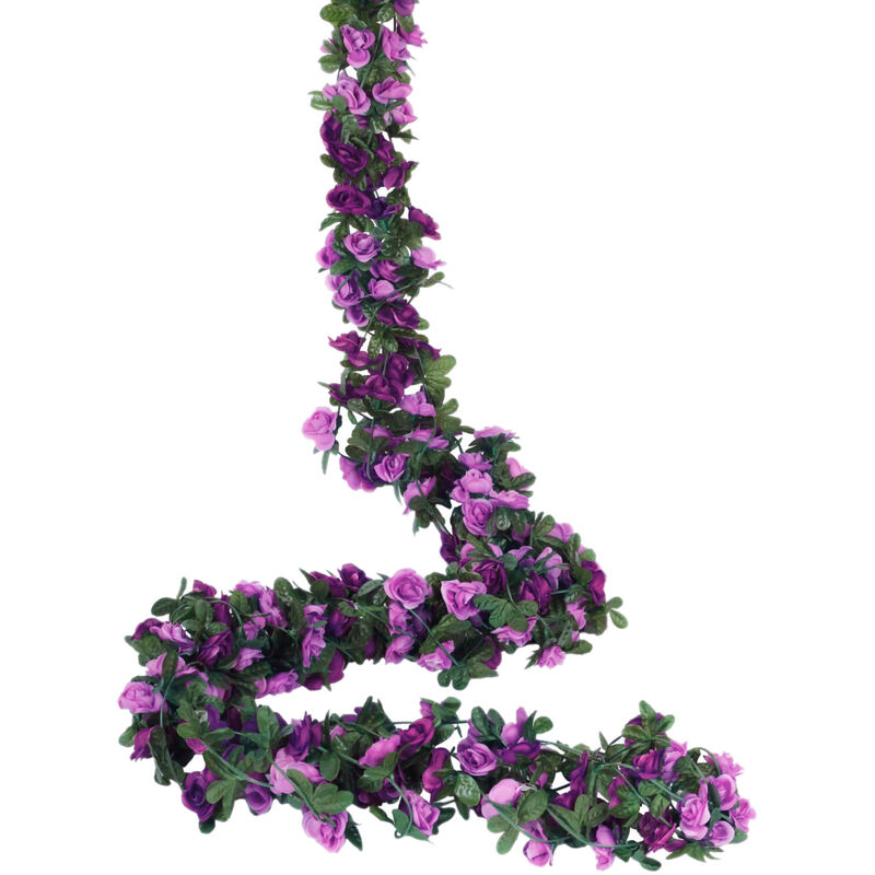 Paquet de 5 2,5 Millions Fausse Plantes à Fleurs de Vigne Artificielle Lierre Accroché HôTel Bureau Mariage Artisanat de Jardin Art DeCoration (