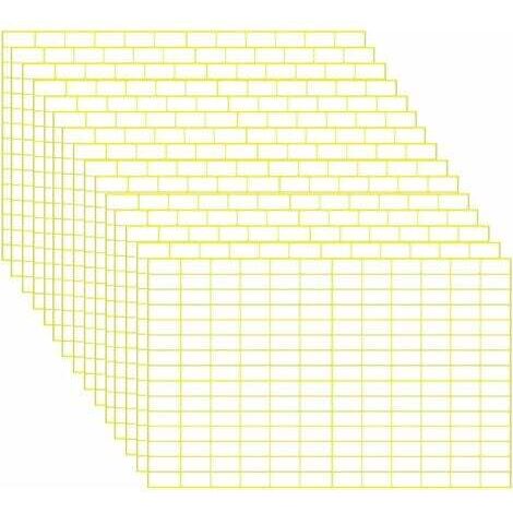 Paquet de 5, 2940 autocollants par paquet (913mm) Petits autocollants et autocollants blancs amovibles pour bouteilles, tableaux de papier, bocaux, écoles, bureaux et autres cuisines.