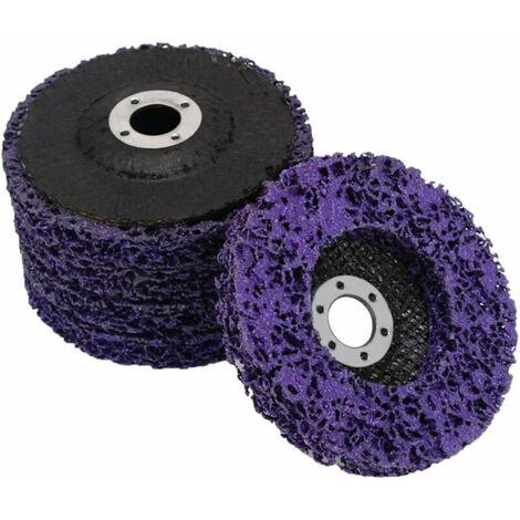 Paquet de 5 disques abrasifs pour meuleuse d'angle - Disque de nettoyage pour enlever la peinture, rouille