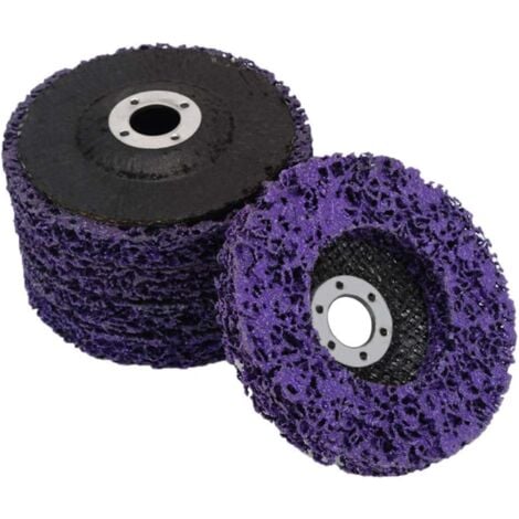 Paquet de 5 disques abrasifs pour meuleuse d'angle - Disque de nettoyage pour enlever la peinture, rouille（12516mm）