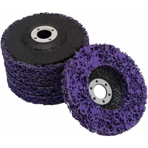 Paquet de 5 disques abrasifs pour meuleuse d'angle - Disque de nettoyage pour enlever la peinture, rouille（12516mm）