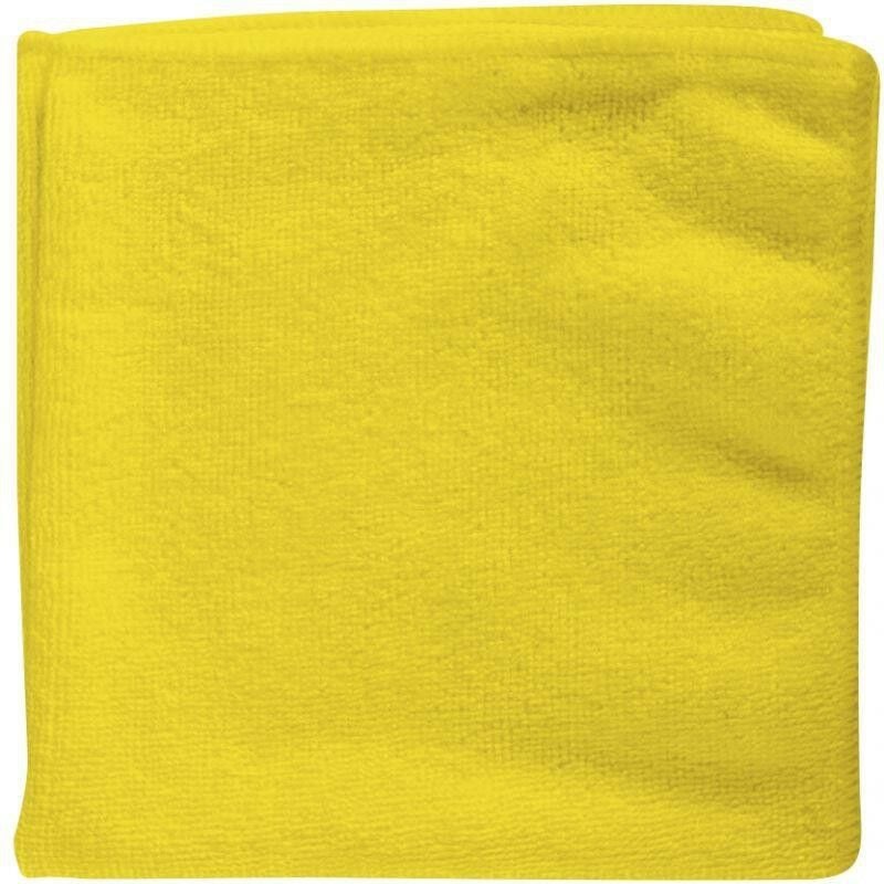 NC - Paquet de 5 lavettes microfibres 38 x 38 cm jaune - jaune