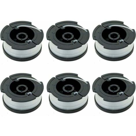 Paquet de 6 Bobines A6481 A6485 pour Black Decker Coupe Bordures