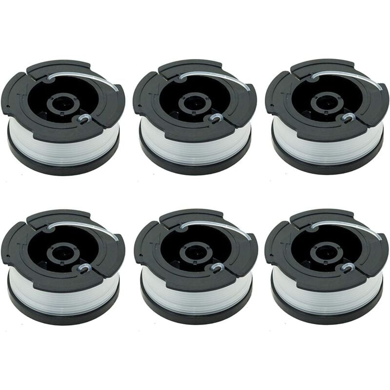 Paquet de 6 Bobines pour Black Decker AF-100 Coupe Bordures