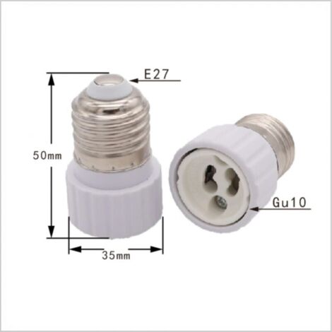 Paquet de 6 convertisseurs de douille à baïonnette E27 vers douille Gu10, 220-240 V [classe énergétique A]