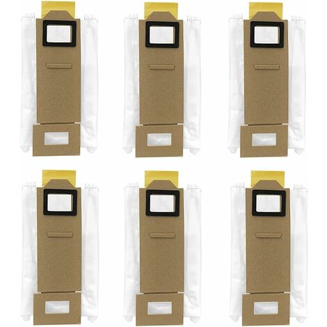 Paquet de 6 sacs sous vide pour Xiaomi Roborock S7 T7 T7S T7plus T7Splus sacs à poussière de remplacement pour aspirateur sacs à poussière accessoires thsinde