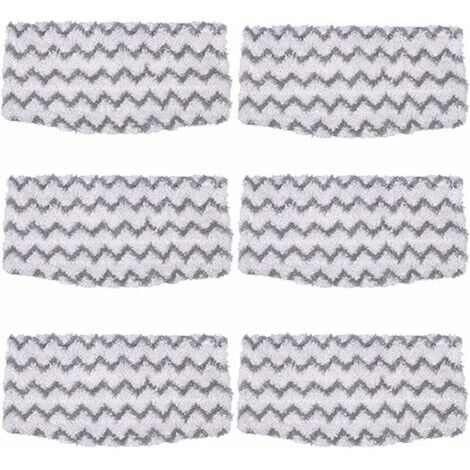 Paquet de 6 tampons de vadrouille en Microfibre de Remplacement S1000 recharges pour Nettoyeur de Sol Dur pour vadrouille à Vapeur Requin modèle S1000A S1000 S1000C S1000WM