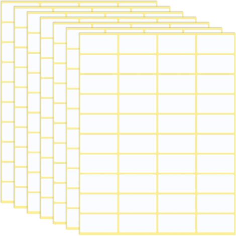 Paquet de 600 étiquettes autocollantes, 23.8 x 19 mm, étiquettes adhésives universelles, étiquettes d'adresse, étiquettes de ménage, étiquettes de congélateur pour bureau, cuisine et confiture,