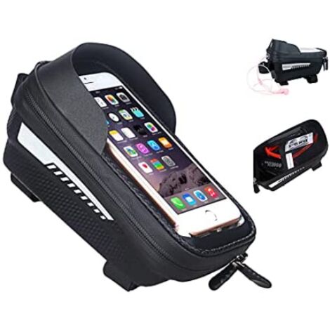 Support de téléphone de moto étanche 360 Rotation Anti-vibration Support de  téléphone de vélo avec écran tactile sensible MTB Smartphone Holder Case