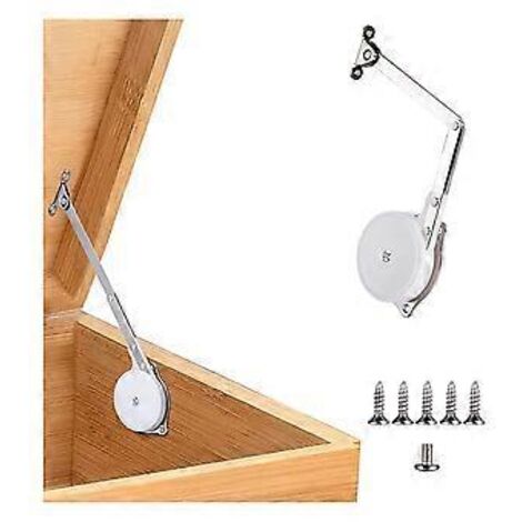 paquet de charnières pour coffres à jouets, charnières de couvercle à fermeture douce, charnières pour coffres en bois, coffres de rangement et bancs