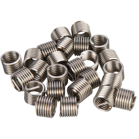 PAQUET DE FILETS RAPPORTÉS DE TYPE HELICOIL M8 X 1,25 MM PQ DE 25 SILVERLINE 382513