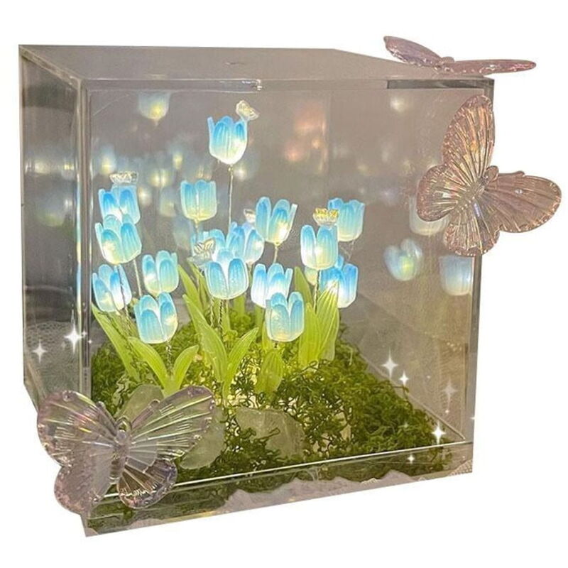 Feiyue - Paquet de matériel de bricolage fait main de veilleuse de tulipe