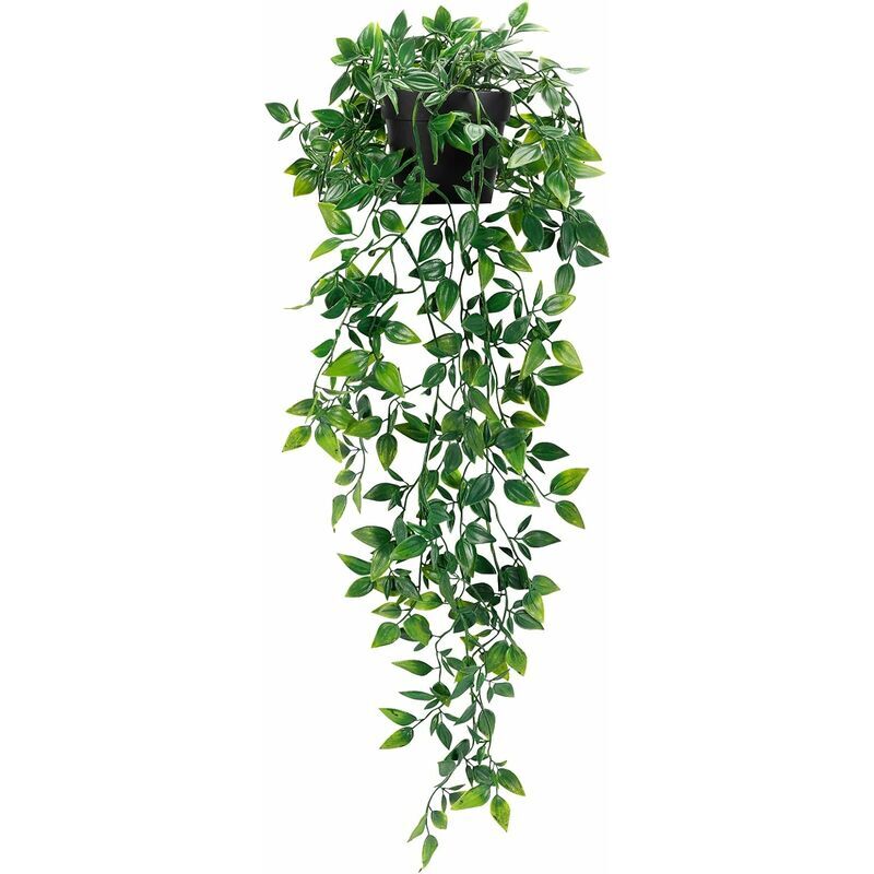 Choyclit - Plante verte artificielle,Paquet De Plantes Suspendues Artificielles Fausses Plantes En Pot Pour Décoration Murale D'Étagère Extérieure