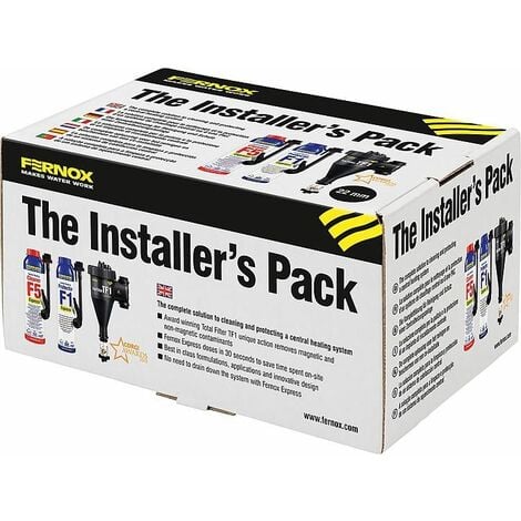 Paquet pour installateurs 22 mm Fernox TF1 filtre F1 + F2 Express