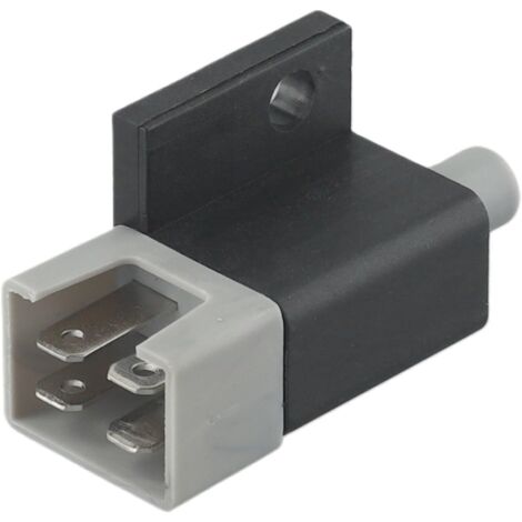 Paquete de 1 interruptor de seguridad de pistón de repuesto 725-04363 para cortadoras de césped Cadet RZT42 ZT154, pieza de plástico blanco y negro para mantenimiento de jardines y patios.