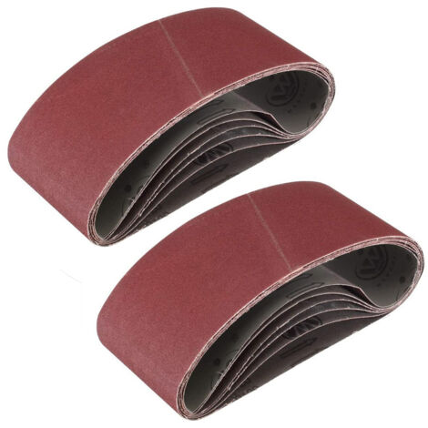 Paquete de 10 bandas abrasivas de 100 x 915 mm – grano 150, óxido de aluminio – Madera, metal