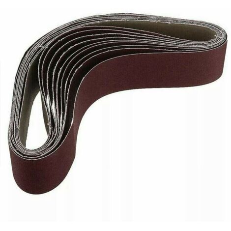 Paquete de 10 bandas abrasivas de 686 x 50 mm, grano 1000, para lijadoras de óxido de aluminio.